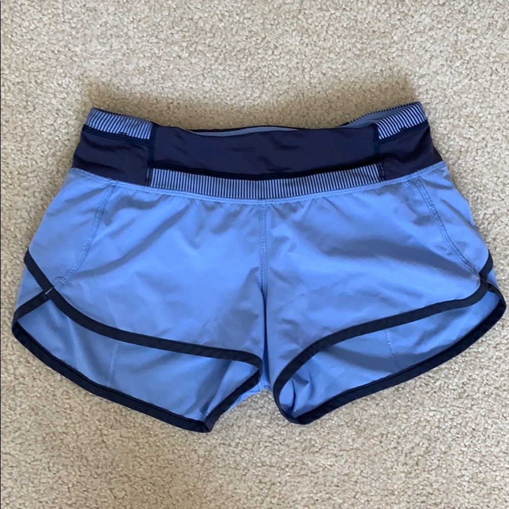 Lululemon periwinkle speed up shorts